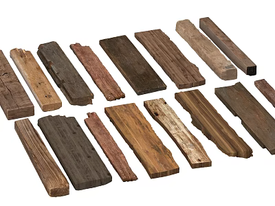 Natural Stone And Wood Material Samples For Various Design And Construction Needs 3d model