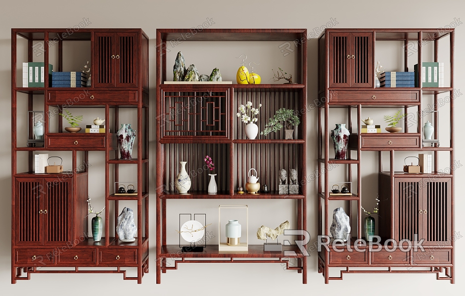 New Chinese Antique Rack model