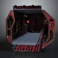 Sci-fi Corridor Sci-fi Capsule Space Capsule Hibernation Cabin Freezing Cabin Rest Cabin Rest Capsule 3d model