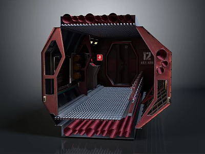 Sci-fi Corridor Sci-fi Capsule Space Capsule Hibernation Cabin Freezing Cabin Rest Cabin Rest Capsule 3d model