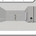 Modern Clothing Store Interior With Fashion Displays And Bright Lighting Fixtures