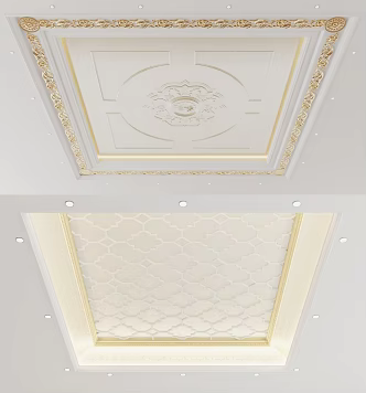 French ceiling 3d model