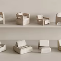 single sofa leisure sofa 3d model