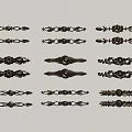 Ornate Metal Cabinet Handles Featuring Various Intricate Designs and Patterns