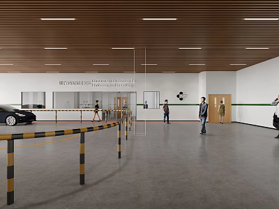 Modern Parking 3d model