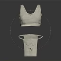 Women's White Underwear Set With Comfortable Bra And Breathable Panties Simple Design