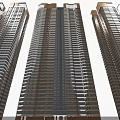 Modern High Rise Residential Towers With Glass Facade And Sleek Exterior Design