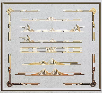 new chinese style carved 3d model