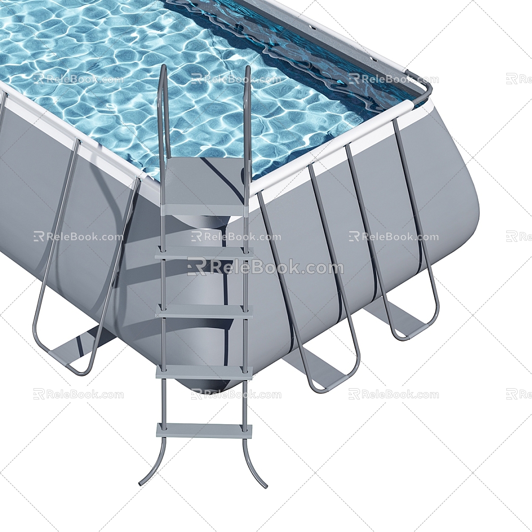 Modern Frame Pool 3d model