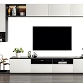 Modern TV Background Cabinet TV Cabinet Background Wall 3d model