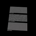 Gray Square Tile Components For Paved Floor With Neat Arrangement And Wet Surface 3d model