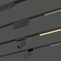 Contemporary Track Mounted Downlights and Spotlights with Adjustable Heads for Ceiling