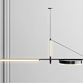 Modern Pendant Lights With Circular And Linear Geometric Design For Interior Spaces 3d model