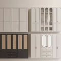 Modern Wardrobe Designs With White Black Wooden Panels Glass Doors Mirrors And Drawers For Storage