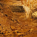 Natural Cave Terrain With Rugged Stone Walls Rocks Dirt And Arched Structure