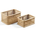 Woven Storage Baskets In Different Sizes For Home And Office 3d model