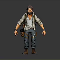 Functional Daily Living Supplies With Work Hat Shirt Vest Tool Bag And Boots