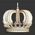 Light Luxury Crown Crown Crown 3d model