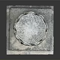 Intricately Carved Stone Pillar With Lotus Shaped Top And Square Base