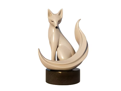 Modern ornaments fox 3d model Modern ornaments fox 3d model