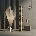 Modern lighting combination simple floor lamp 3d model