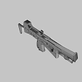 Sci-fi submachine gun 3d model