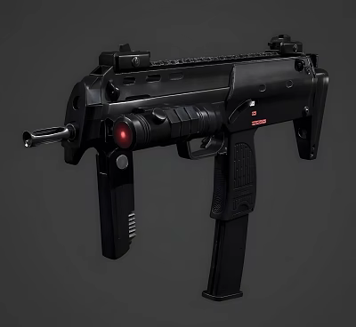 modern sniper rifle submachine gun 3d model modern sniper rifle submachine gun 3d model