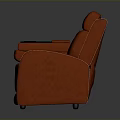 Red Two Seat Massage Chair With Center Console And Cup Holders