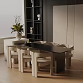 Modern table combination 3d model