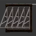 Wooden And Metal Storage Equipment With Multiple Open Shelves And Compartments
