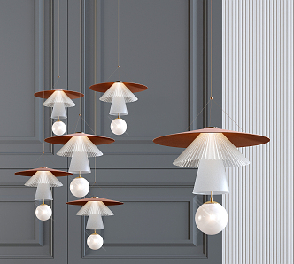 Modern chandelier 3d model