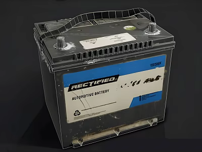 Rectified Automotive Battery High Performance Power Supply For Daily Vehicle Use 3d model
