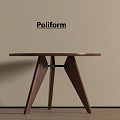 Modern Middle Ancient Dining Table Modern Middle Ancient Style Dining Table Wooden Dining Table Round Dining Table 3d model