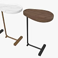 Modern Side Tables With Wooden Marble Tops And Black Gold Metal Frame Designs