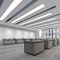 Modern Reception Room Reception Hall 3d model