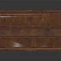 Vintage Dark Brown Wooden Wardrobe With Layered Storage Shelves And Top Surface Design