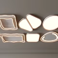 Modern Multiple Ceiling Lights Featuring Various Shapes And Bright Illumination