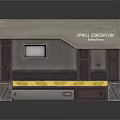 Epic Collection Storage Box With Gray Top Brown Body And Yellow Stripes Blue Logo