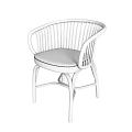 Modern Single Chair Designs With Wooden Frames Various Colors And Curved Backrests