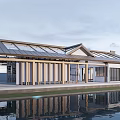 New Chinese Architecture Exhibition Architecture Culture Architecture Post Station Architecture Cafe Architecture 3d model
