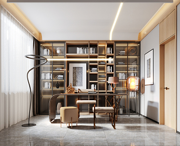 Light Luxury Study 3d model