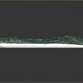 Realistic 3D Topographic Terrain Model Featuring Mountain Ranges And Blue Lakes 3d model