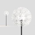 Simple dandelion floor lamp 3d model