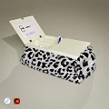 Stylish Perfume Cosmetics Storage in Leopard Print Open Case with White Interior