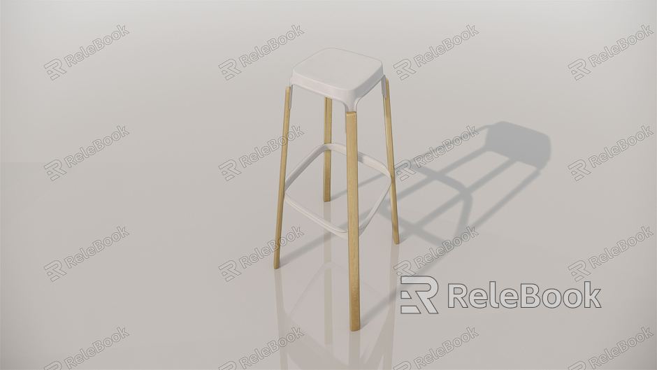 Simple Bar Chair Bar Chair Stool Chair Desk Lamp Wall Clock model