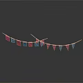 Colorful Decorative Bunting Flags For Festive Party Hanging Decoration