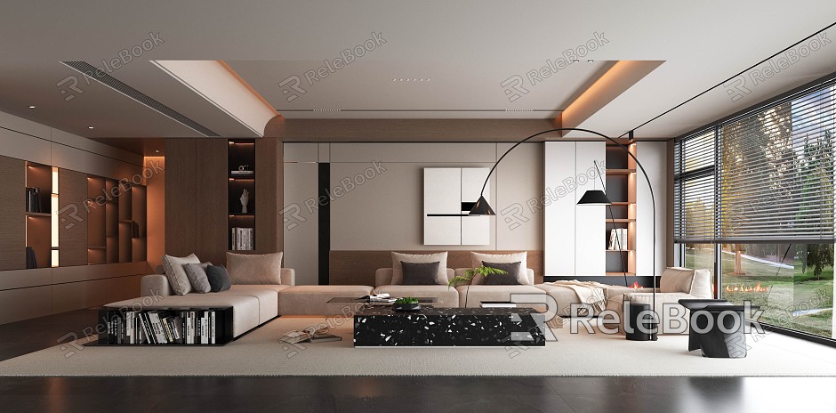 modern living room model