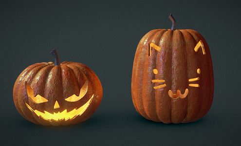 Modern Pumpkin Lamp 3d model