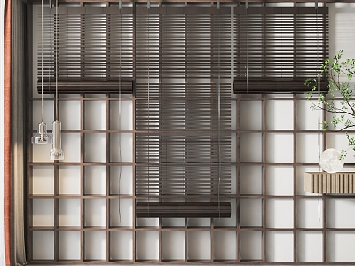 New Chinese-style roller blinds 3d model