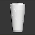 Refreshing Yellow Drink With White Foam In Clear Glass On Dark Background